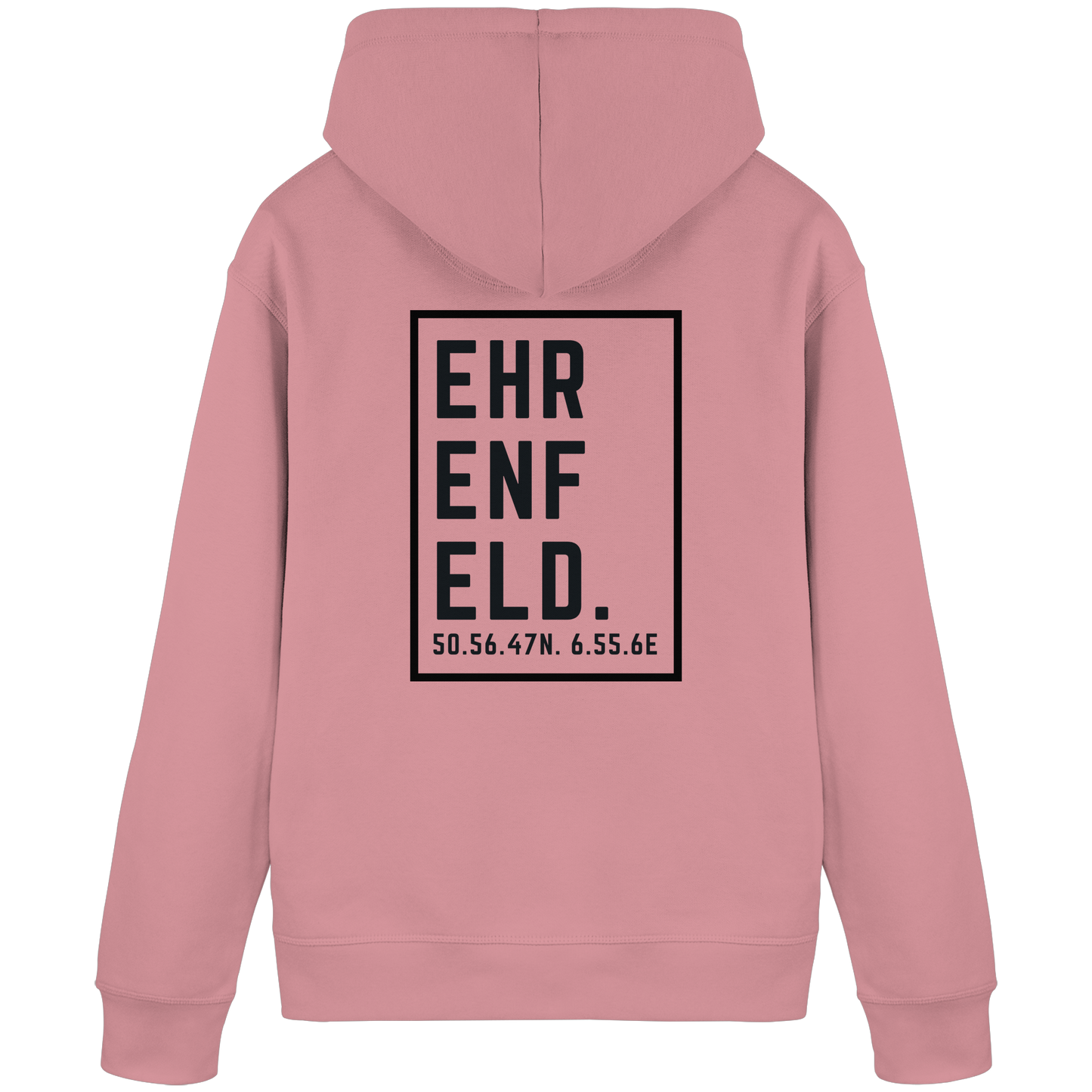 Ehrenfeld Koordinaten (großer Druck auf dem Rücken) - Organic Basic Hoodie