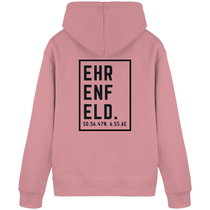 Ehrenfeld Koordinaten (großer Druck auf dem Rücken) - Organic Basic Hoodie
