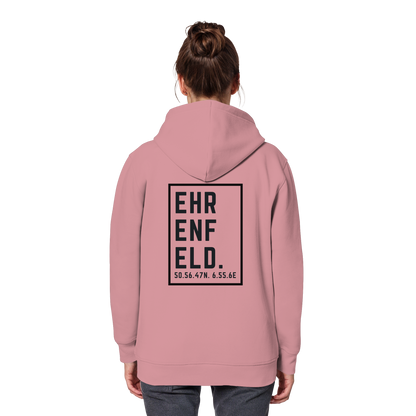 Ehrenfeld Koordinaten (großer Druck auf dem Rücken) - Organic Basic Hoodie