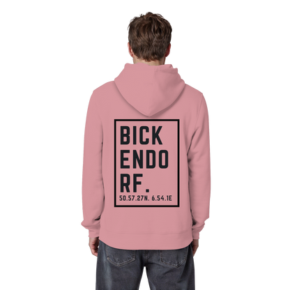 Bickendorf Koordinaten (großer Druck auf dem Rücken) - Organic Basic Hoodie