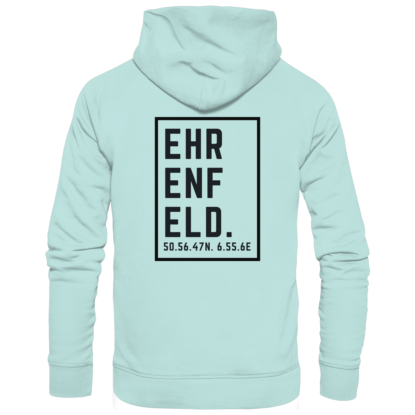 Ehrenfeld Koordinaten (großer Druck auf dem Rücken) - Organic Basic Hoodie