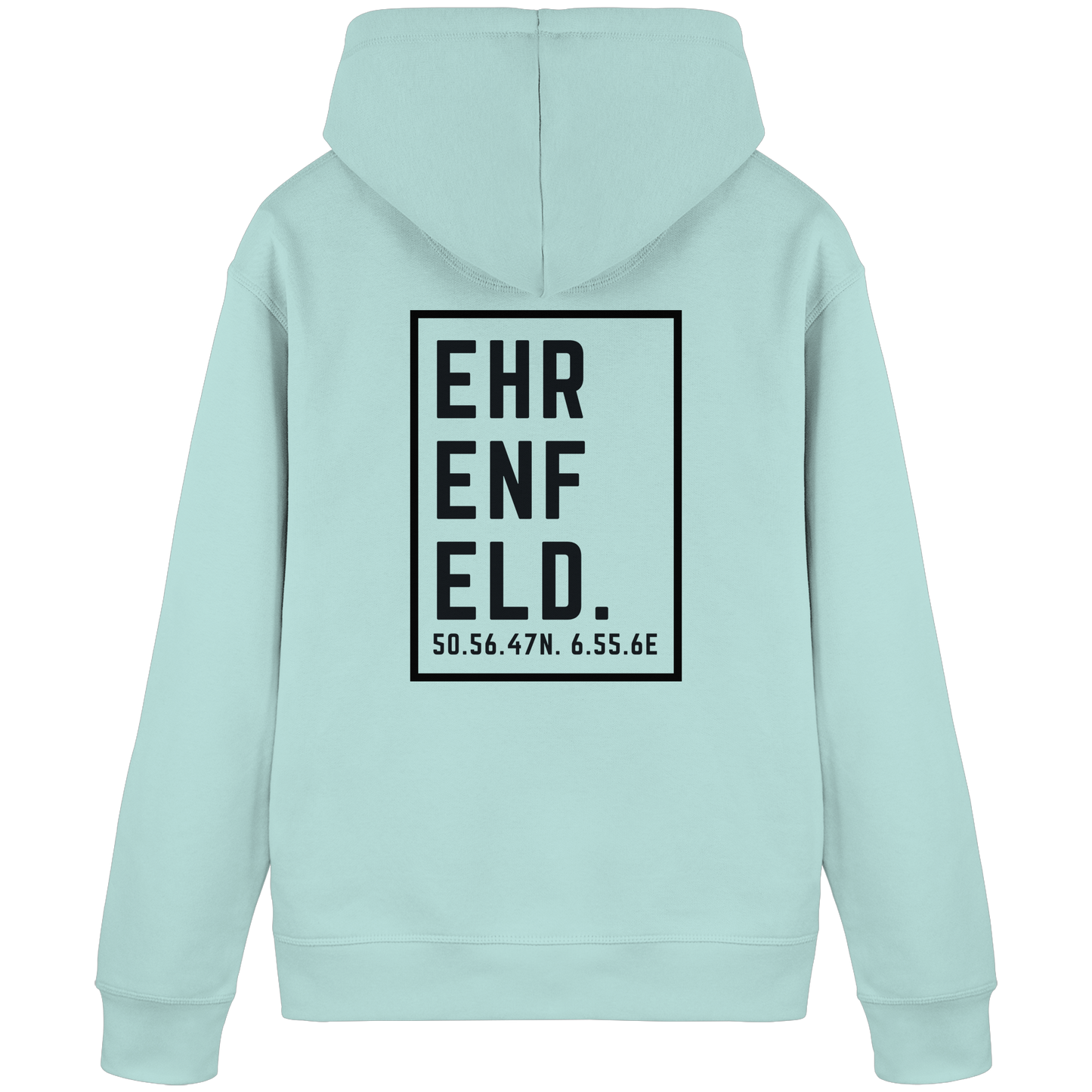 Ehrenfeld Koordinaten (großer Druck auf dem Rücken) - Organic Basic Hoodie