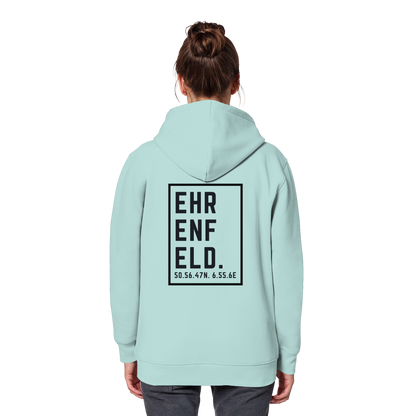 Ehrenfeld Koordinaten (großer Druck auf dem Rücken) - Organic Basic Hoodie
