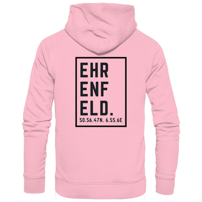 Ehrenfeld Koordinaten (großer Druck auf dem Rücken) - Organic Basic Hoodie