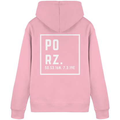 Porz Koordinaten (großer Druck Rücken)  Organic Basic Hoodie
