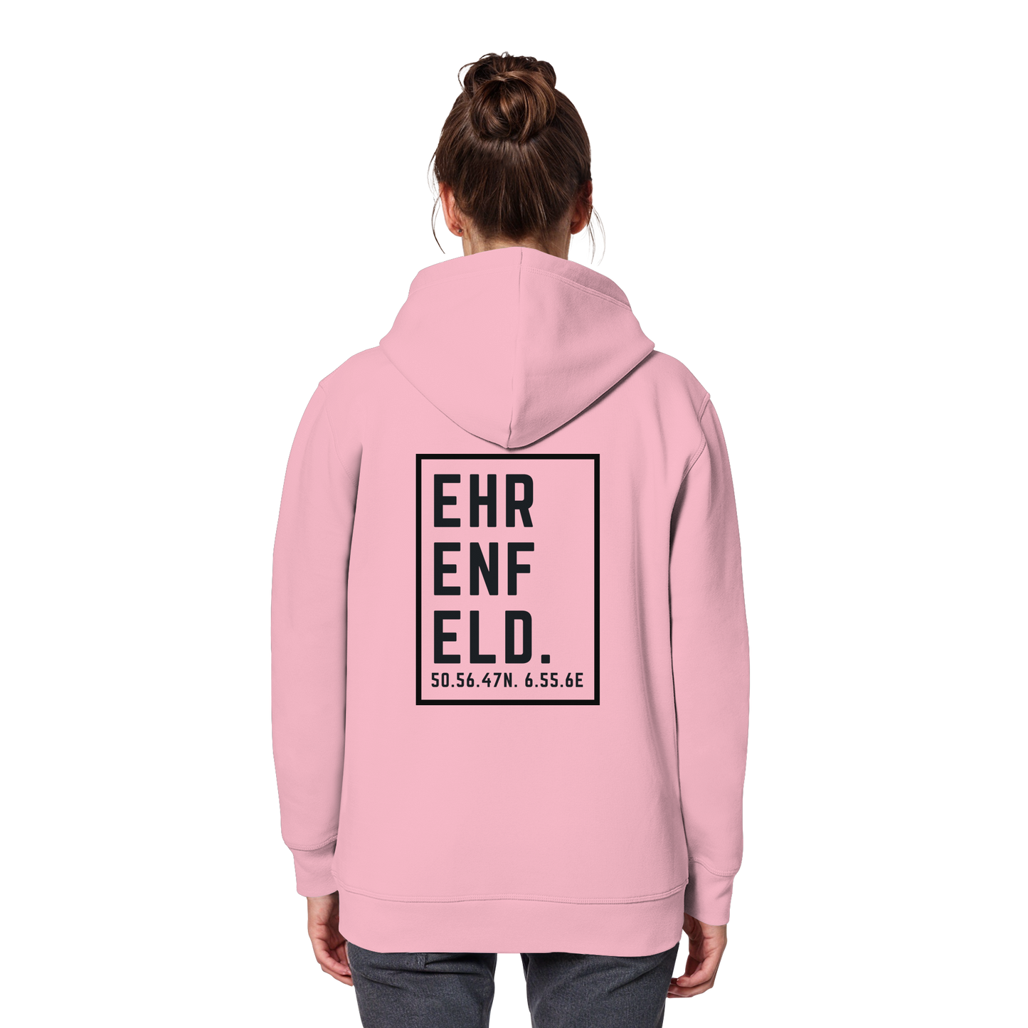 Ehrenfeld Koordinaten (großer Druck auf dem Rücken) - Organic Basic Hoodie