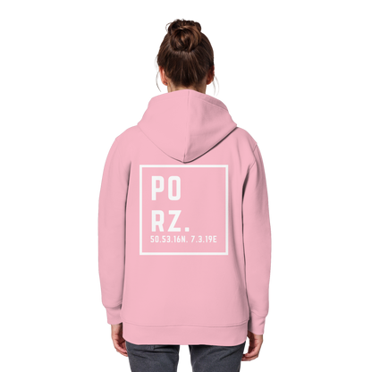 Porz Koordinaten (großer Druck Rücken)  Organic Basic Hoodie