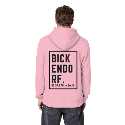 Bickendorf Koordinaten (großer Druck auf dem Rücken) - Organic Basic Hoodie