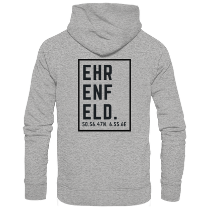 Ehrenfeld Koordinaten (großer Druck auf dem Rücken) - Organic Basic Hoodie