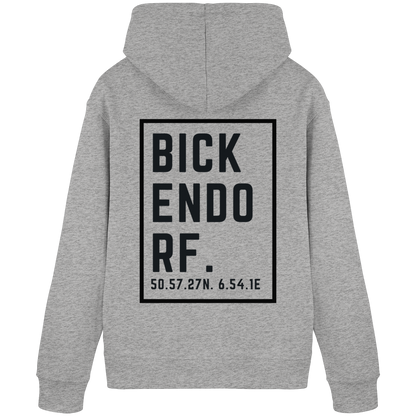 Bickendorf Koordinaten (großer Druck auf dem Rücken) - Organic Basic Hoodie