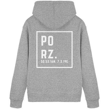 Porz Koordinaten (großer Druck Rücken)  Organic Basic Hoodie