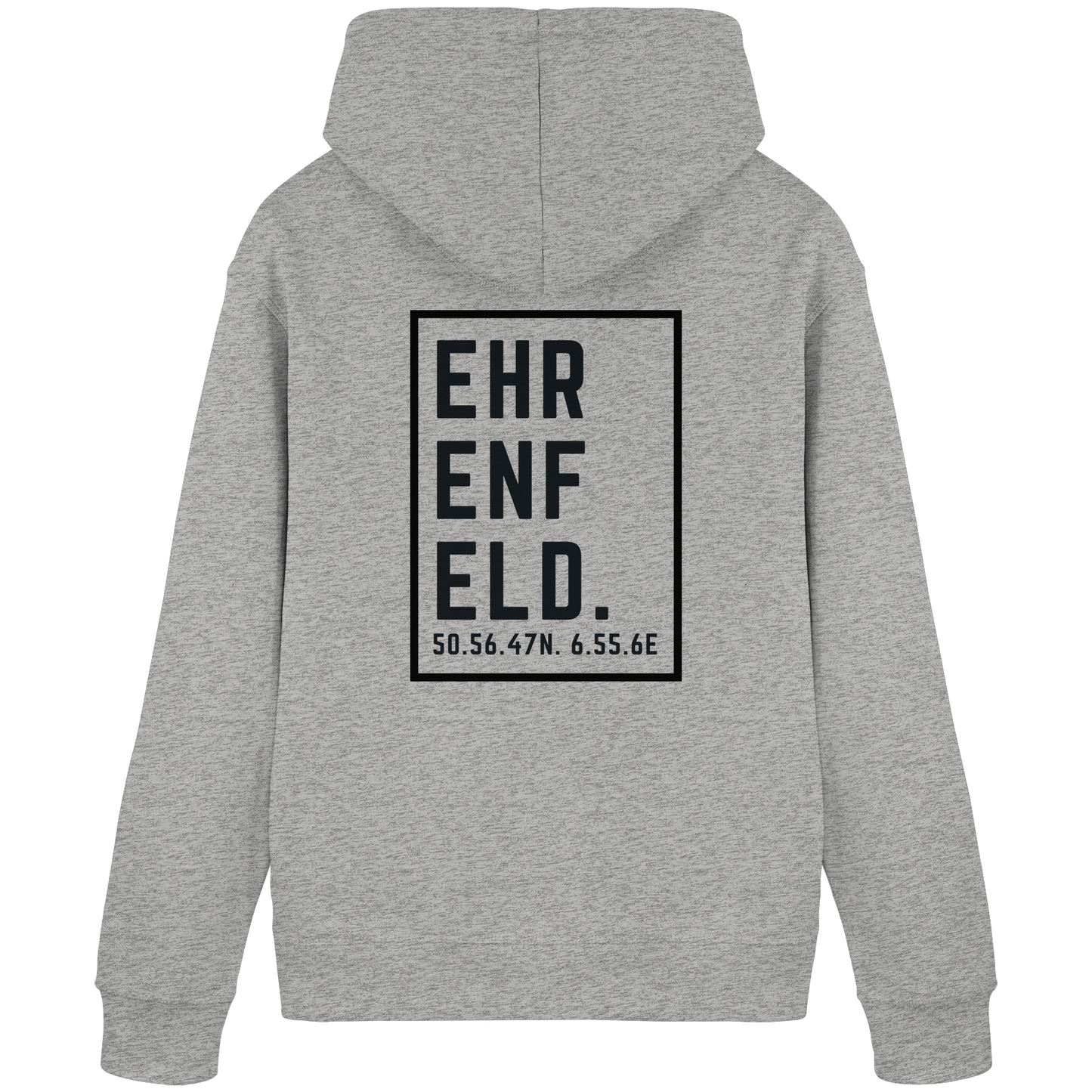 Ehrenfeld Koordinaten (großer Druck auf dem Rücken) - Organic Basic Hoodie