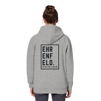 Ehrenfeld Koordinaten (großer Druck auf dem Rücken) - Organic Basic Hoodie