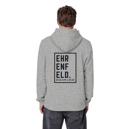 Ehrenfeld Koordinaten (großer Druck auf dem Rücken) - Organic Basic Hoodie