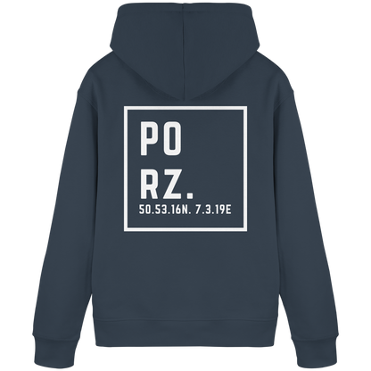 Porz Koordinaten (großer Druck Rücken)  Organic Basic Hoodie