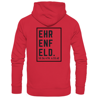 Ehrenfeld Koordinaten (großer Druck auf dem Rücken) - Organic Basic Hoodie