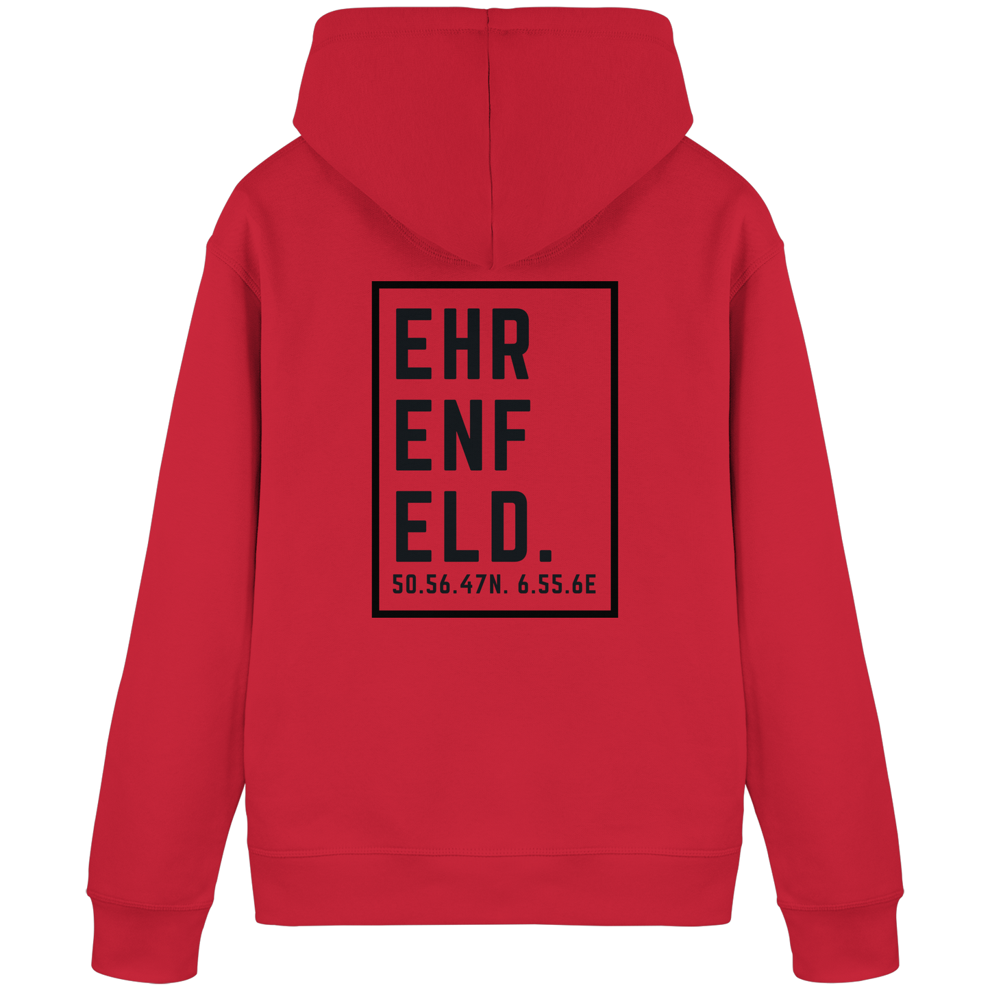 Ehrenfeld Koordinaten (großer Druck auf dem Rücken) - Organic Basic Hoodie