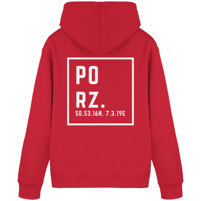 Porz Koordinaten (großer Druck Rücken)  Organic Basic Hoodie