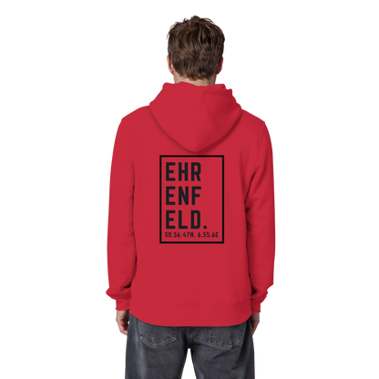 Ehrenfeld Koordinaten (großer Druck auf dem Rücken) - Organic Basic Hoodie