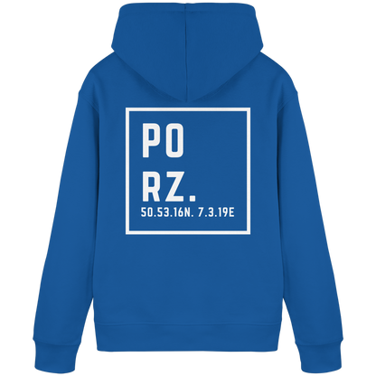 Porz Koordinaten (großer Druck Rücken)  Organic Basic Hoodie