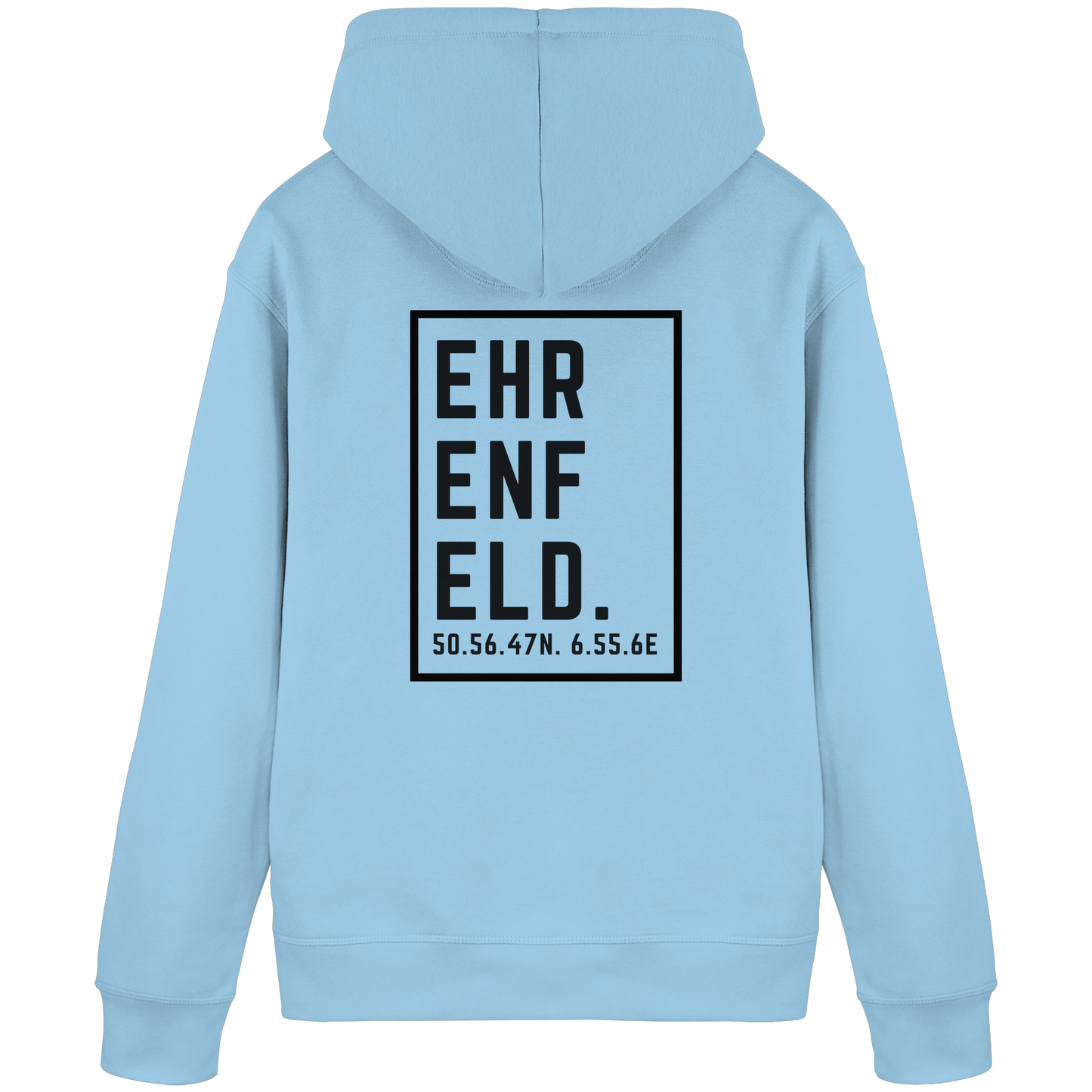 Ehrenfeld Koordinaten (großer Druck auf dem Rücken) - Organic Basic Hoodie