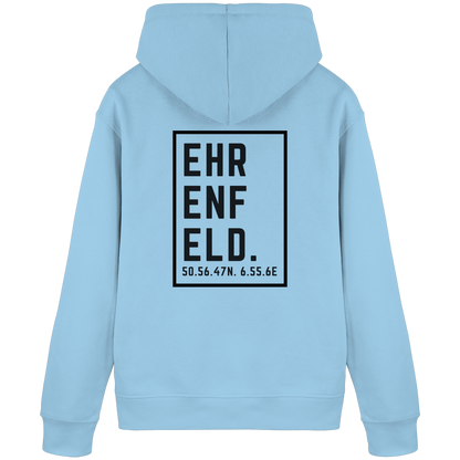 Ehrenfeld Koordinaten (großer Druck auf dem Rücken) - Organic Basic Hoodie