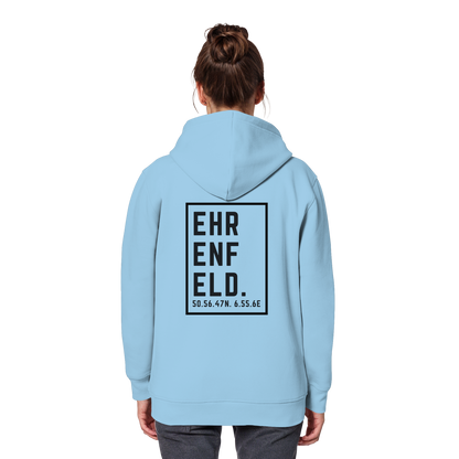 Ehrenfeld Koordinaten (großer Druck auf dem Rücken) - Organic Basic Hoodie