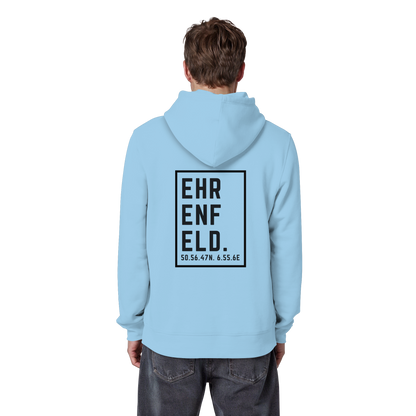Ehrenfeld Koordinaten (großer Druck auf dem Rücken) - Organic Basic Hoodie