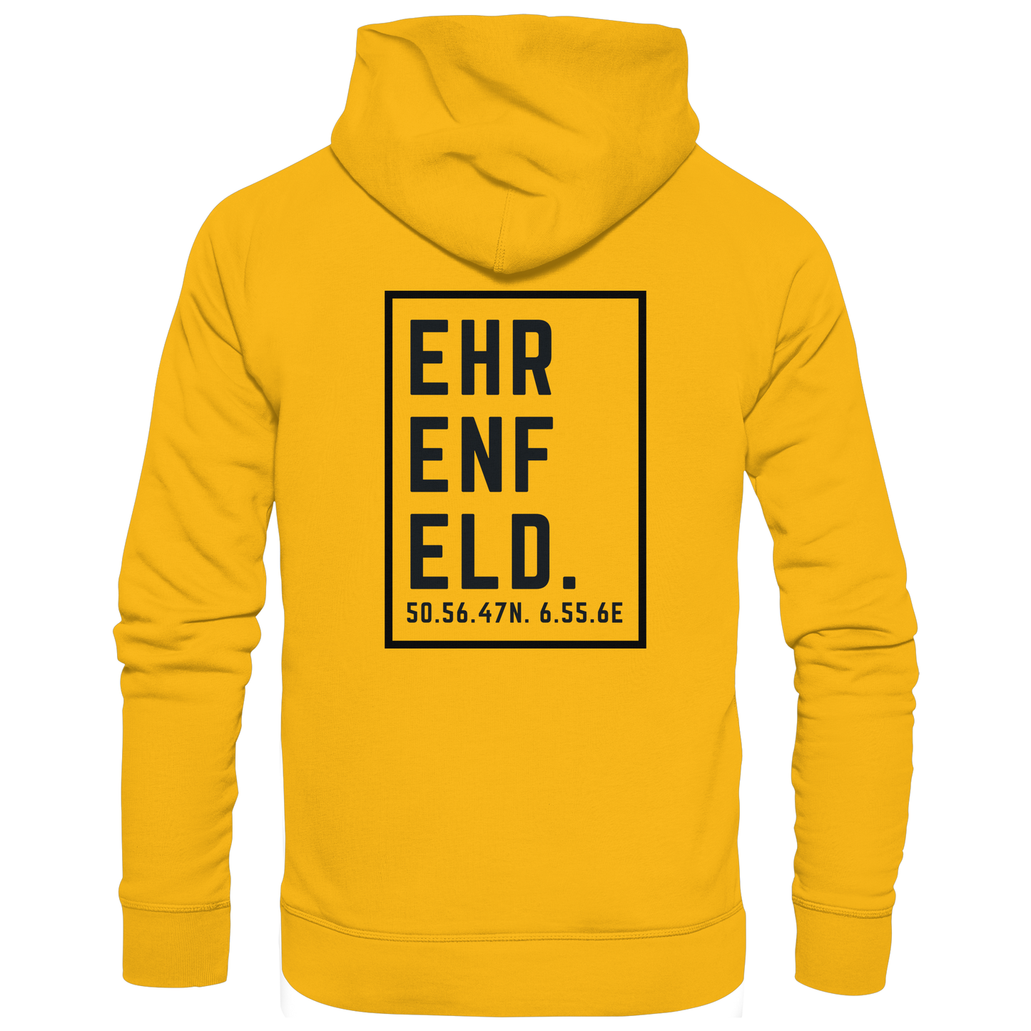 Ehrenfeld Koordinaten (großer Druck auf dem Rücken) - Organic Basic Hoodie