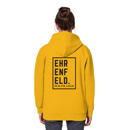 Ehrenfeld Koordinaten (großer Druck auf dem Rücken) - Organic Basic Hoodie
