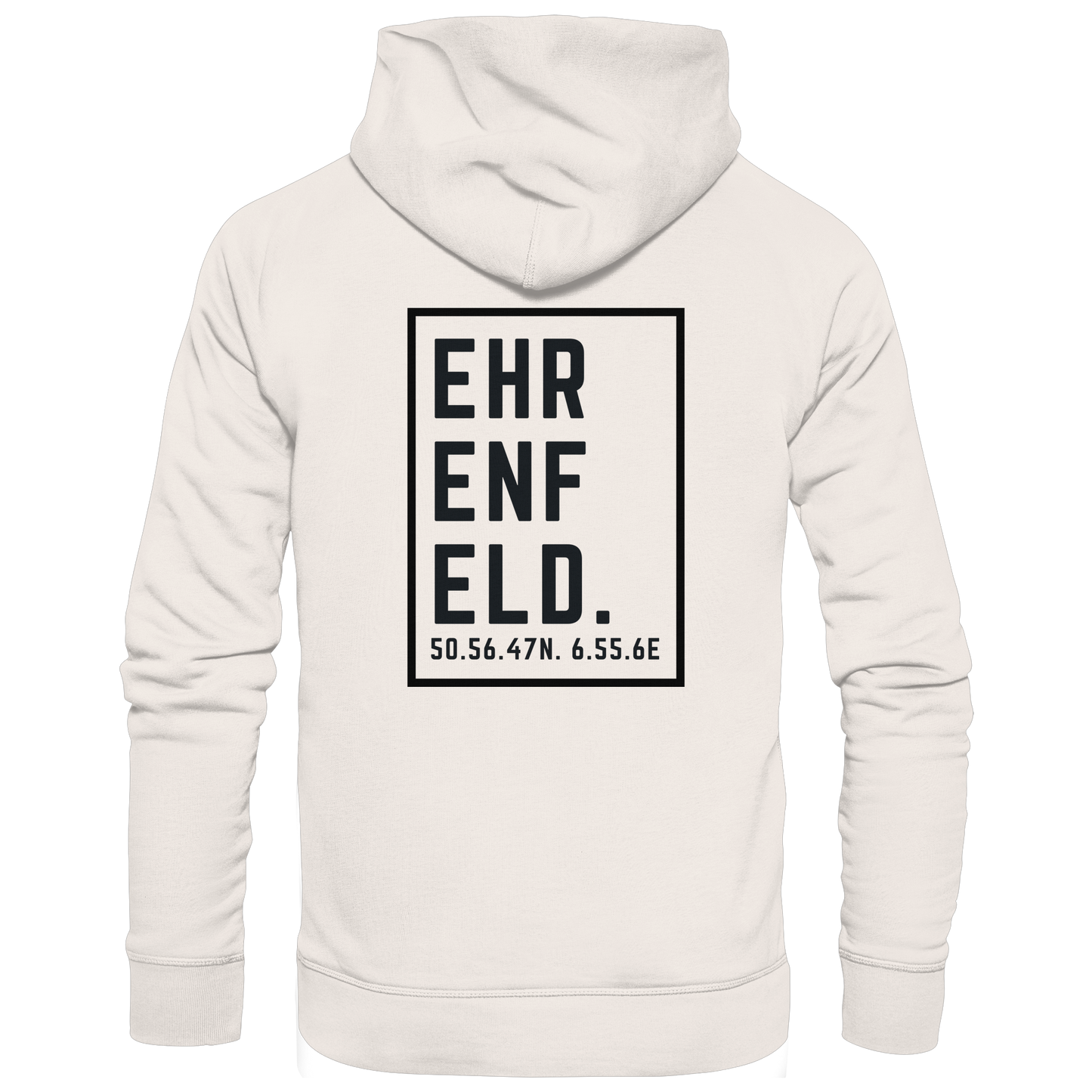 Ehrenfeld Koordinaten (großer Druck auf dem Rücken) - Organic Basic Hoodie