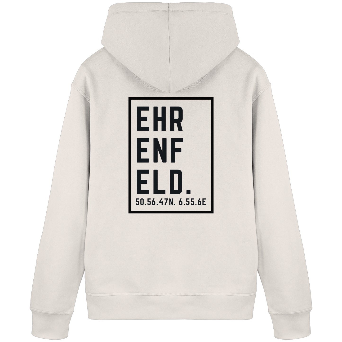 Ehrenfeld Koordinaten (großer Druck auf dem Rücken) - Organic Basic Hoodie