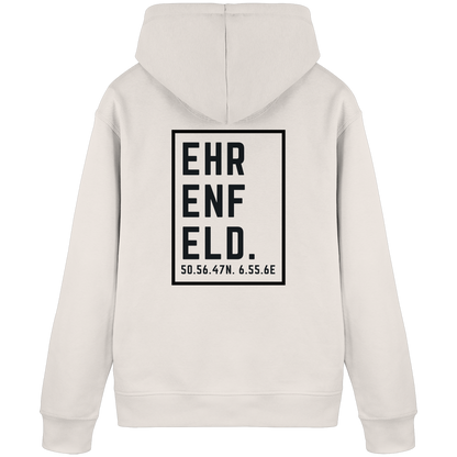 Ehrenfeld Koordinaten (großer Druck auf dem Rücken) - Organic Basic Hoodie