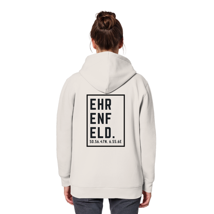 Ehrenfeld Koordinaten (großer Druck auf dem Rücken) - Organic Basic Hoodie