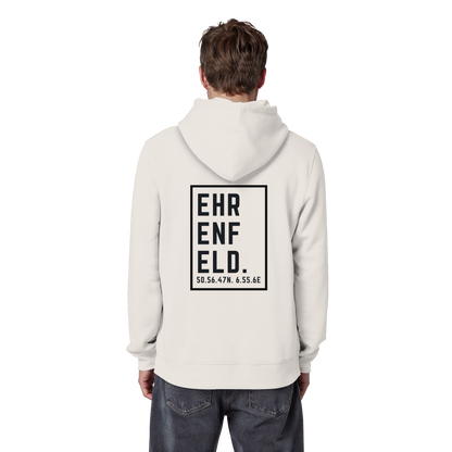 Ehrenfeld Koordinaten (großer Druck auf dem Rücken) - Organic Basic Hoodie