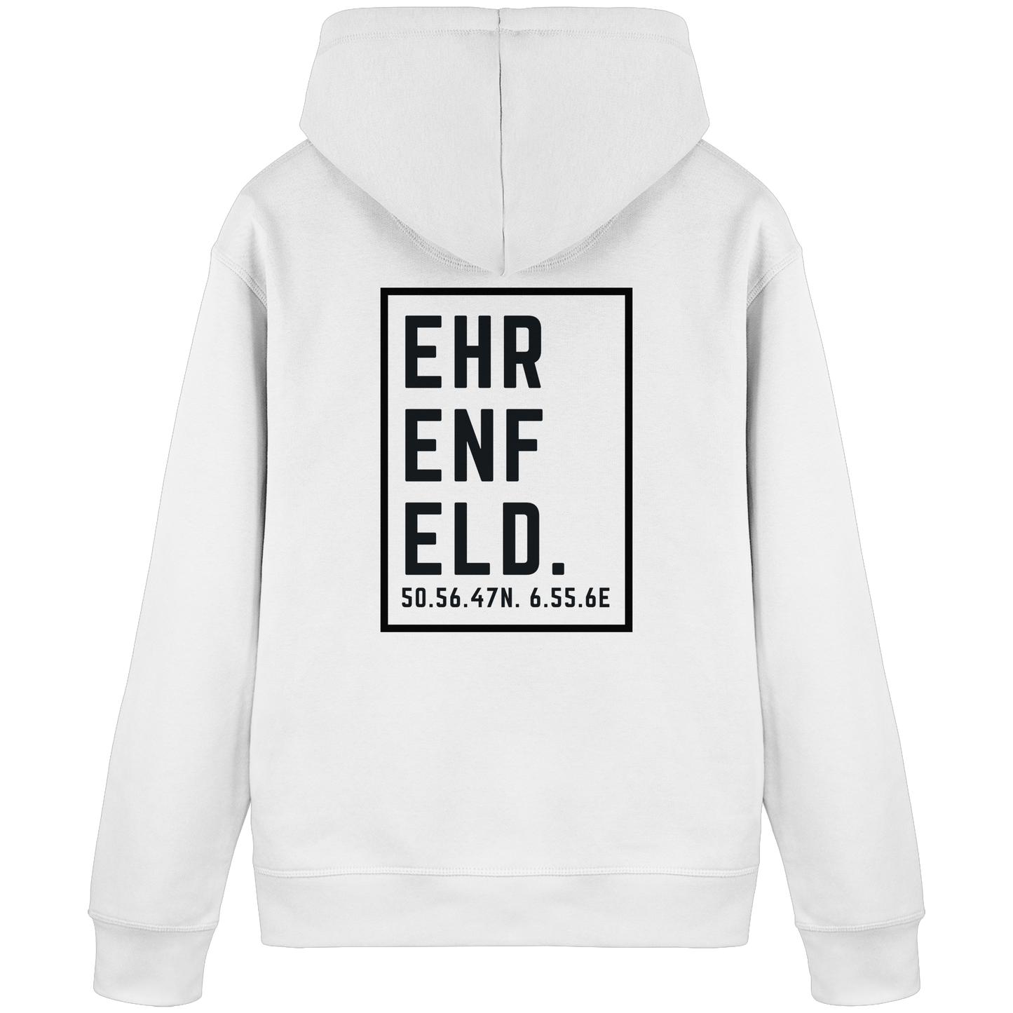 Ehrenfeld Koordinaten (großer Druck auf dem Rücken) - Organic Basic Hoodie