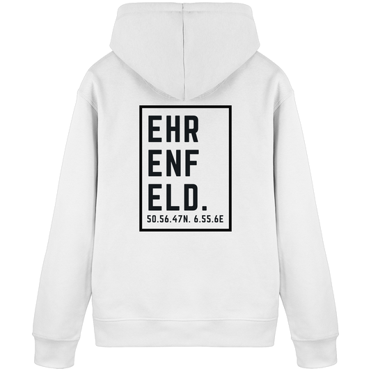 Ehrenfeld Koordinaten (großer Druck auf dem Rücken) - Organic Basic Hoodie