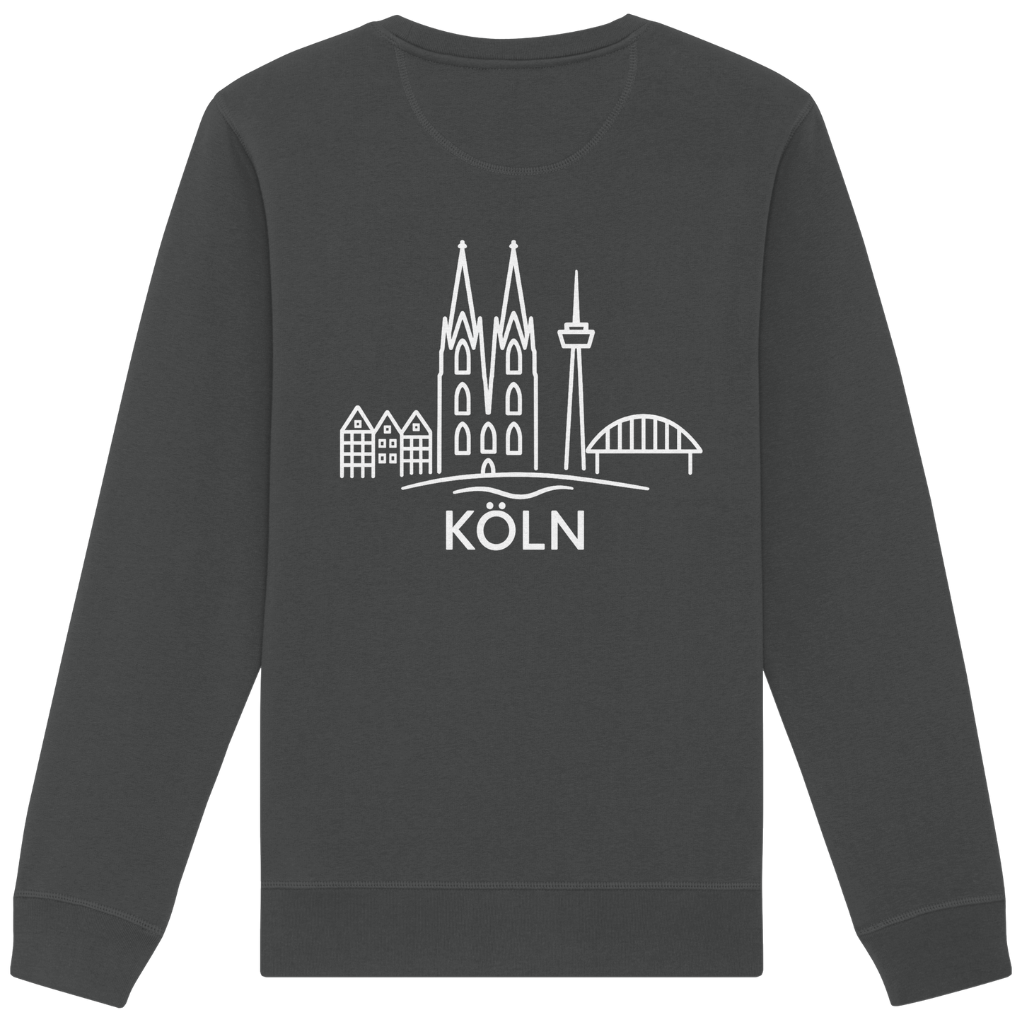 Köln Skyline (großer Druck auf dem Rücken) - Organic Basic Unisex Sweatshirt
