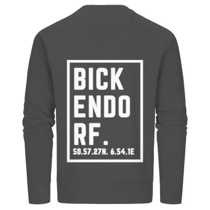 Bickendorf Koordinaten (großer Druck auf dem Rücken) - Organic Basic Unisex Sweatshirt