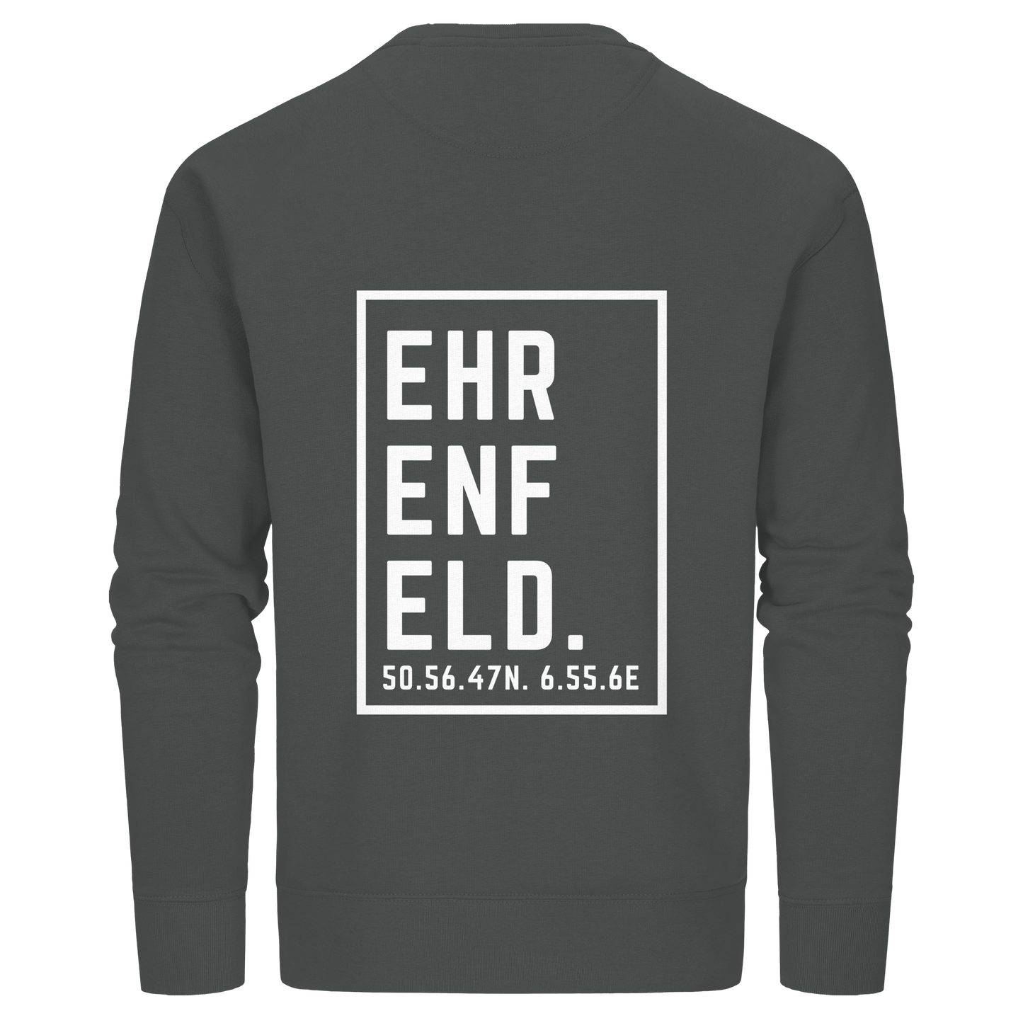 Ehrenfeld Koordinaten (großer Druck auf dem Rücken) - Organic Basic Unisex Sweatshirt