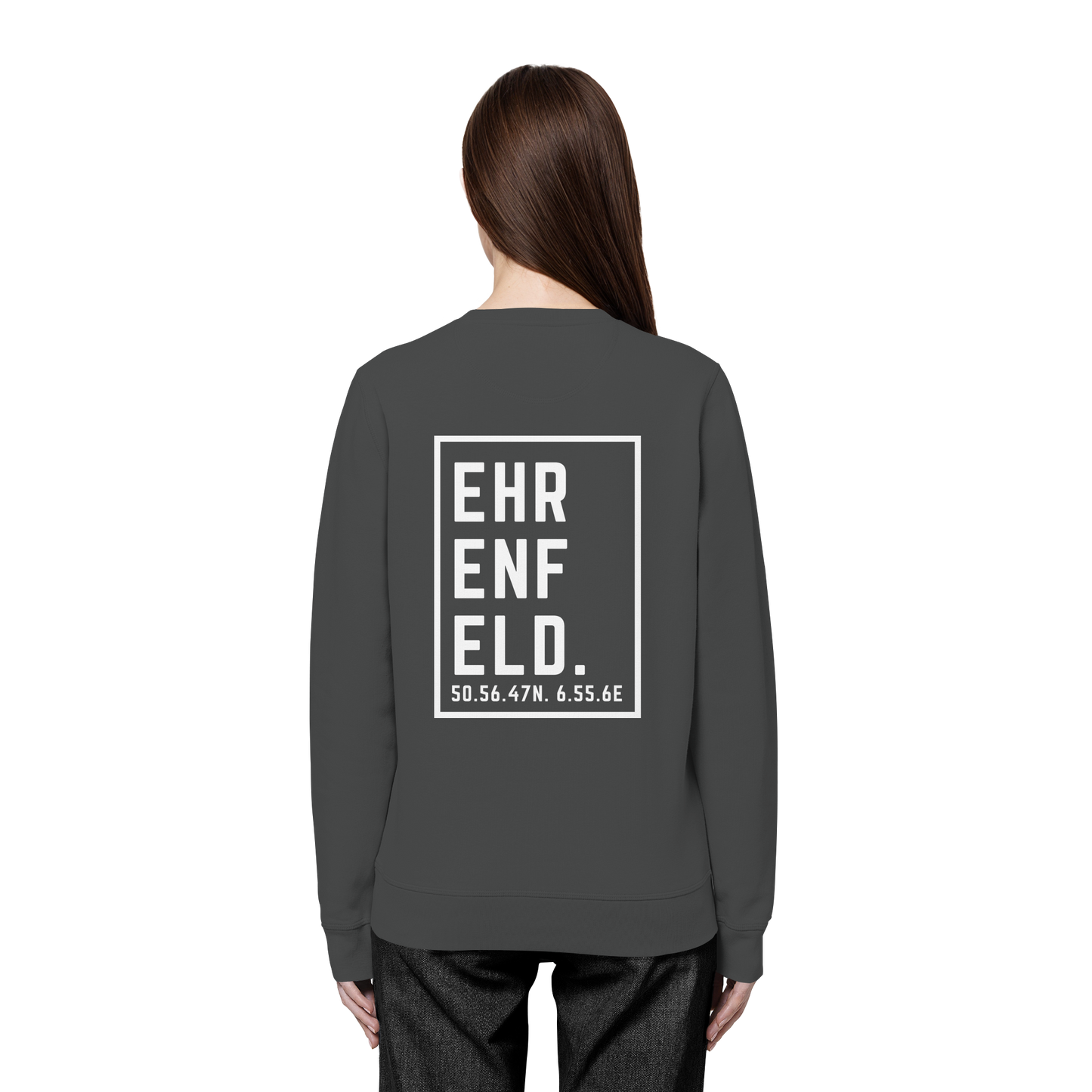 Ehrenfeld Koordinaten (großer Druck auf dem Rücken) - Organic Basic Unisex Sweatshirt