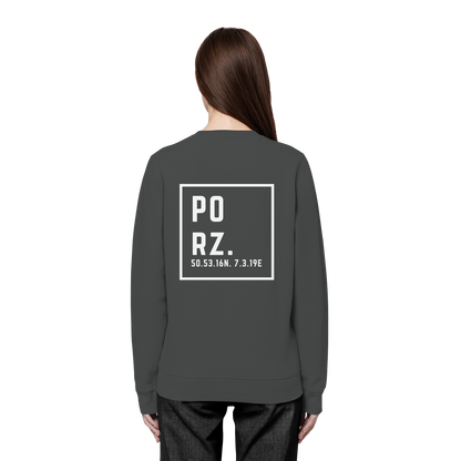 Porz Koordinaten (großer Druck Rücken) - Organic Basic Unisex Sweatshirt