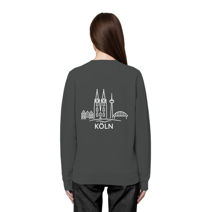 Köln Skyline (großer Druck auf dem Rücken) - Organic Basic Unisex Sweatshirt