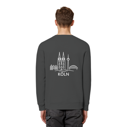 Köln Skyline (großer Druck auf dem Rücken) - Organic Basic Unisex Sweatshirt