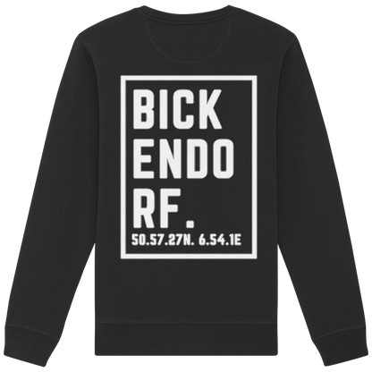 Bickendorf Koordinaten (großer Druck auf dem Rücken) - Organic Basic Unisex Sweatshirt