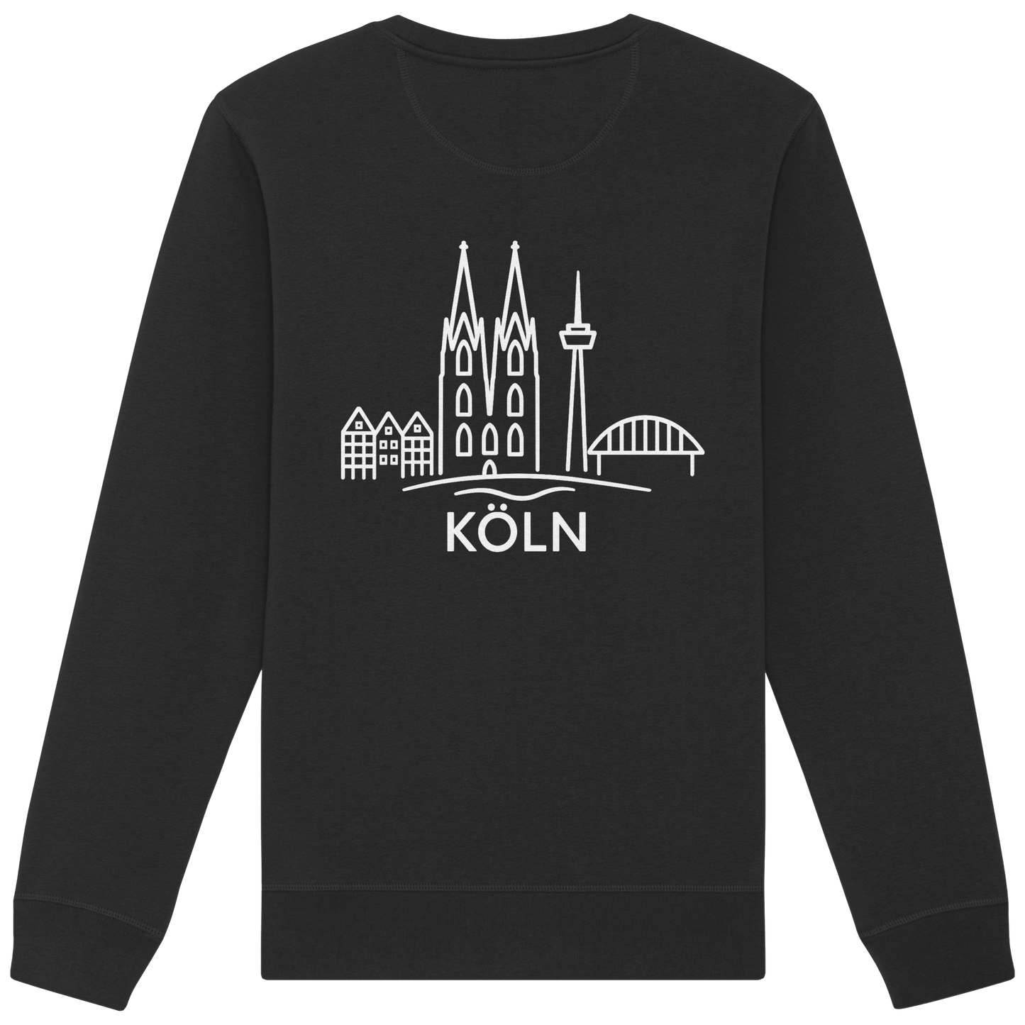 Köln Skyline (großer Druck auf dem Rücken) - Organic Basic Unisex Sweatshirt