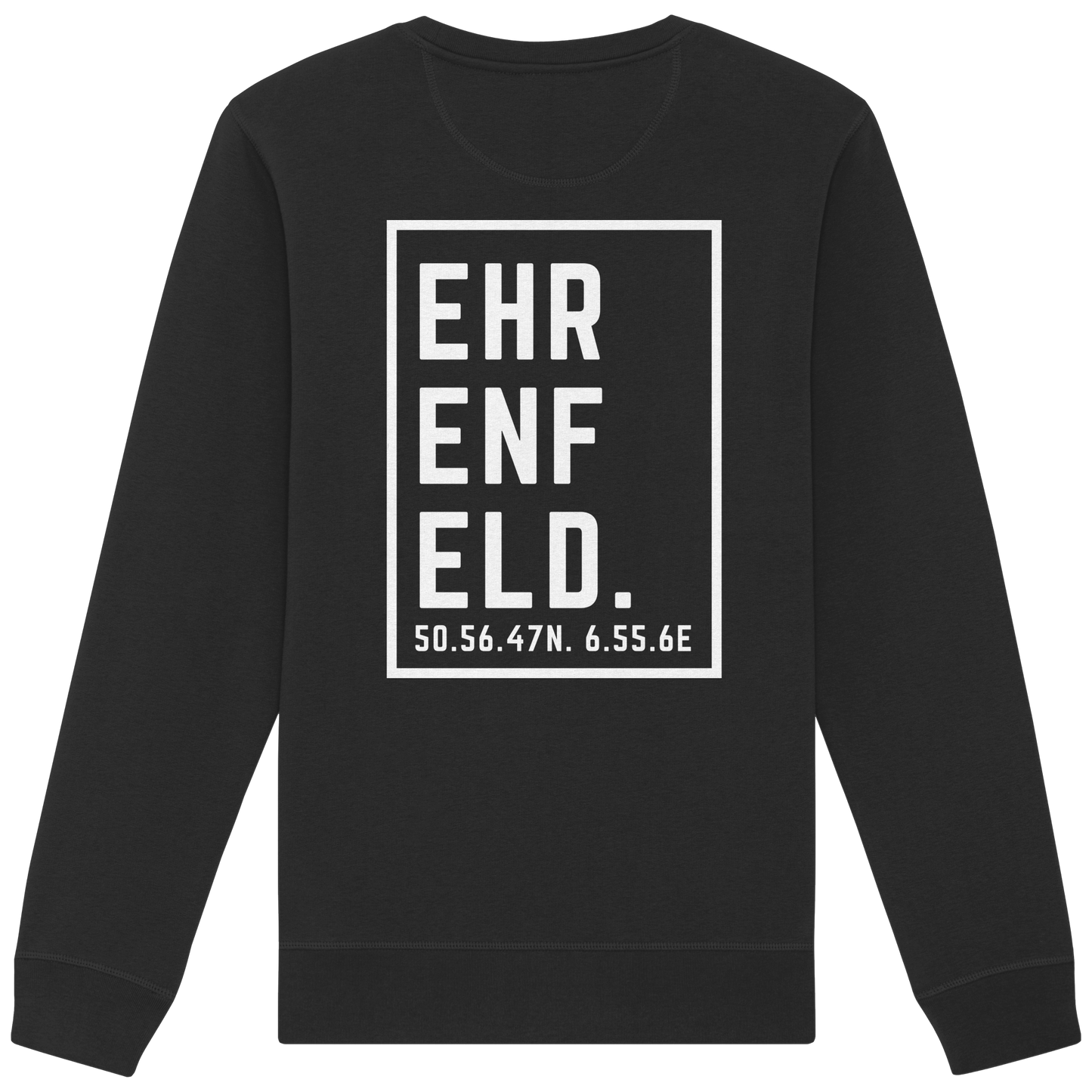 Ehrenfeld Koordinaten (großer Druck auf dem Rücken) - Organic Basic Unisex Sweatshirt