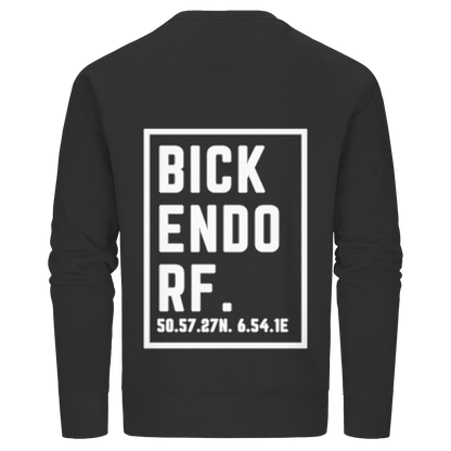 Bickendorf Koordinaten (großer Druck auf dem Rücken) - Organic Basic Unisex Sweatshirt