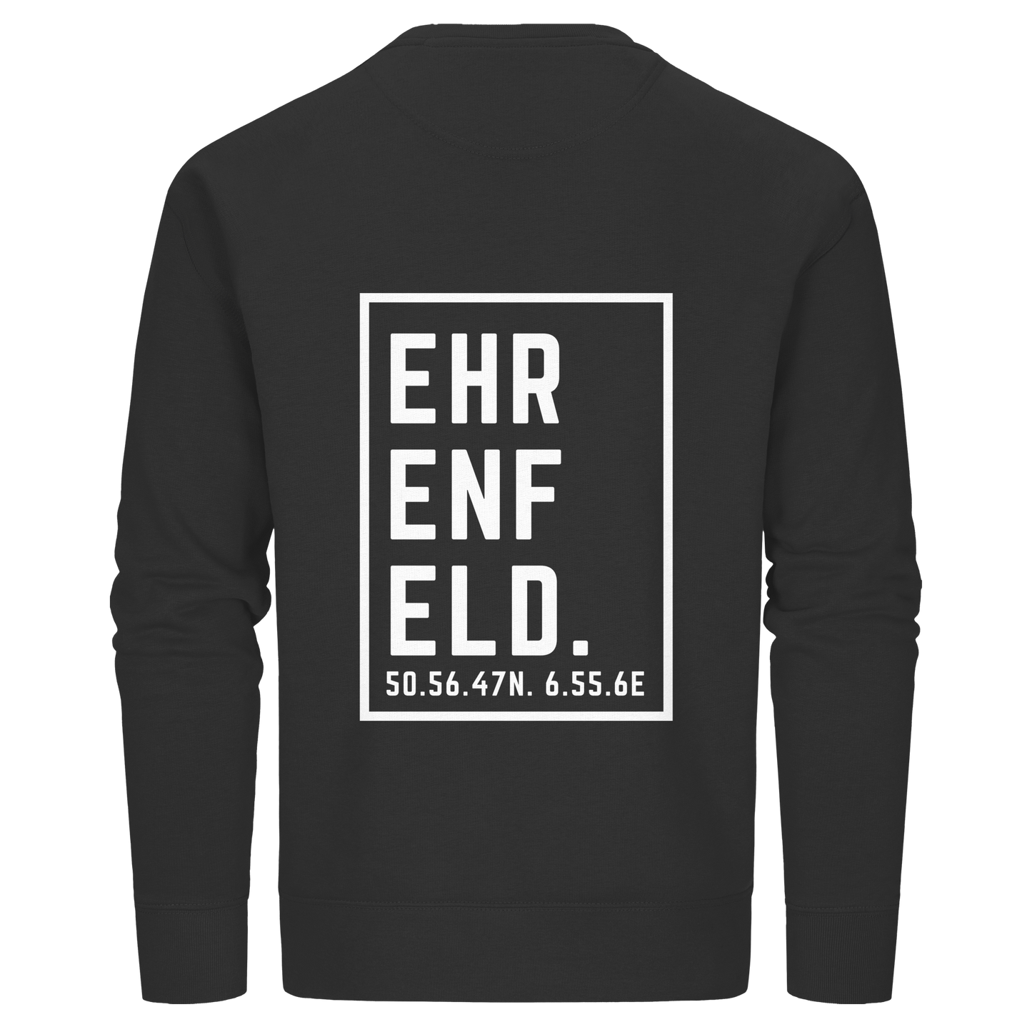 Ehrenfeld Koordinaten (großer Druck auf dem Rücken) - Organic Basic Unisex Sweatshirt