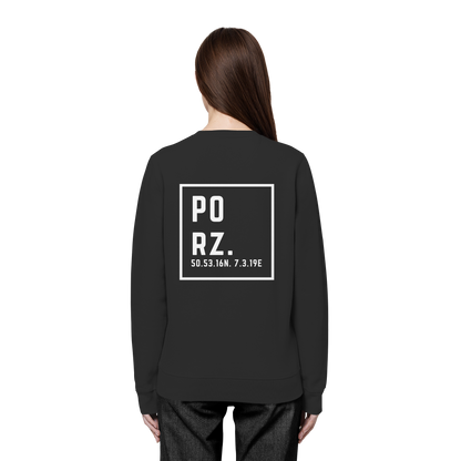 Porz Koordinaten (großer Druck Rücken) - Organic Basic Unisex Sweatshirt
